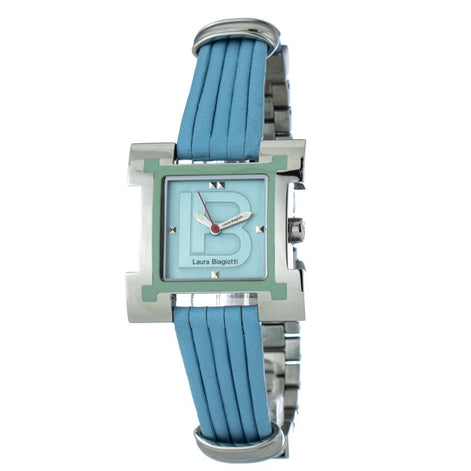 Laura Biagiotti Blue Leather Dress Watch Laura Biagiotti