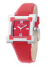Laura Biagiotti Red Leather Dress Watch Laura Biagiotti