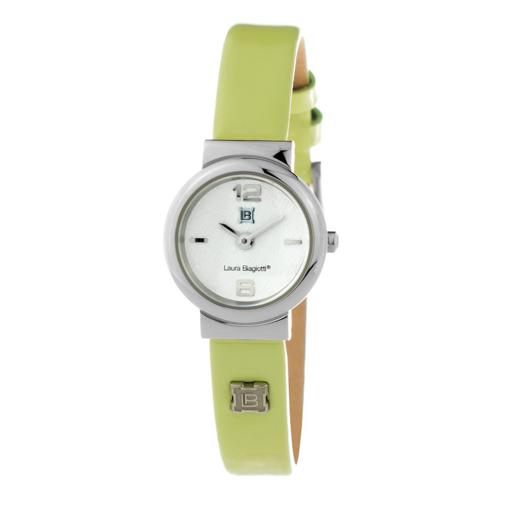 Laura Biagiotti Green Leather Dress Watch Laura Biagiotti