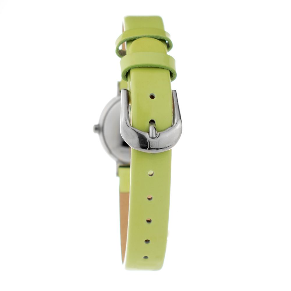 Laura Biagiotti Green Leather Dress Watch Laura Biagiotti