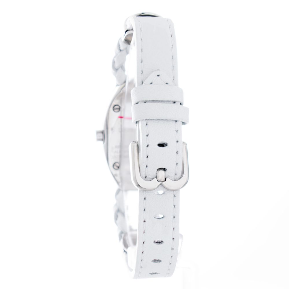 Laura Biagiotti White Leather Dress Watch Laura Biagiotti