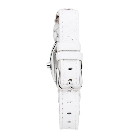 Laura Biagiotti White Leather Dress Watch Laura Biagiotti