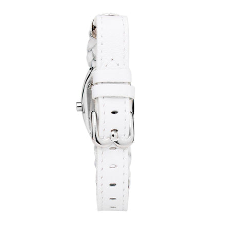 Laura Biagiotti White Leather Dress Watch Laura Biagiotti