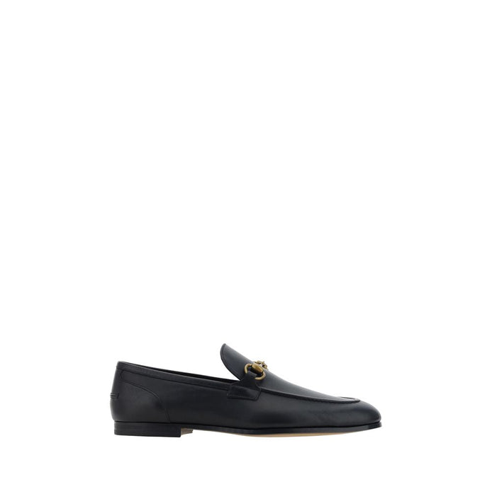 Gucci Black Calf Leather Bos Taurus Slip-On Loafers Gucci