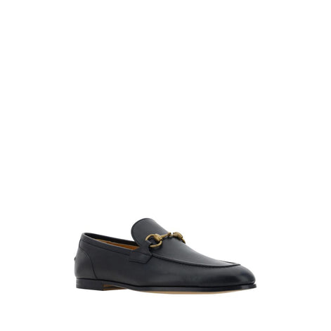 Gucci Black Calf Leather Bos Taurus Slip-On Loafers Gucci