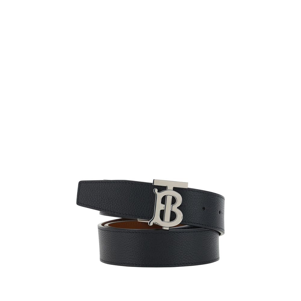 Burberry Black Calf Leather Bos Taurus Regular Belt Burberry