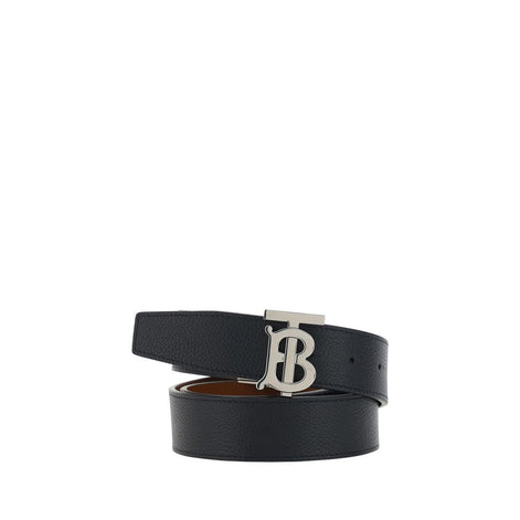 Burberry Black Calf Leather Bos Taurus Regular Belt Burberry