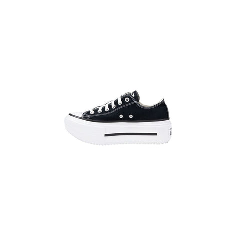 Converse Black And White Fabric Platform Sneakers Converse