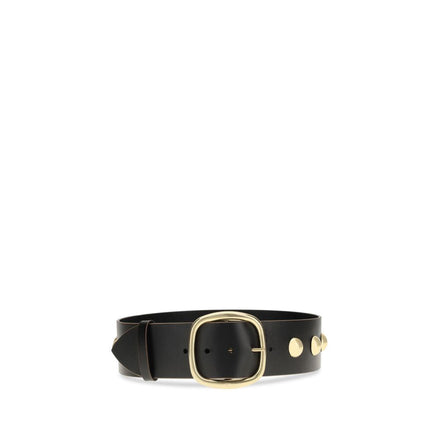 Chloé Black Calf Leather Bos Taurus High-Waist Belt Chloé