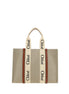 Chloé Beige Linen Shoulder Bag Chloé