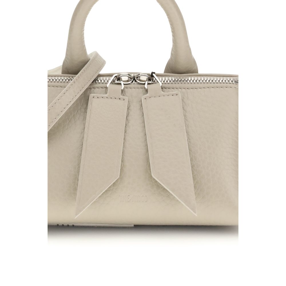 The Attico Beige Calf Leather Bos Taurus Handbag The Attico