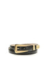 Khaite Black Calf Leather Bos Taurus Regular Belt Khaite