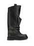 The Attico Black Calf Leather Bos Taurus Boots The Attico