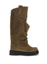 The Attico Brown Calf Leather Bos Taurus Lace-Up Boots The Attico