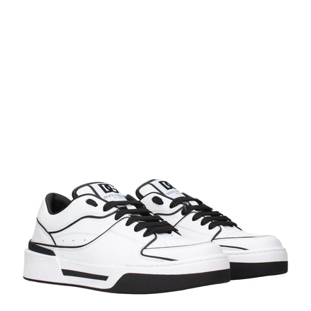 Dolce & Gabbana White Leather Sneakers Dolce & Gabbana