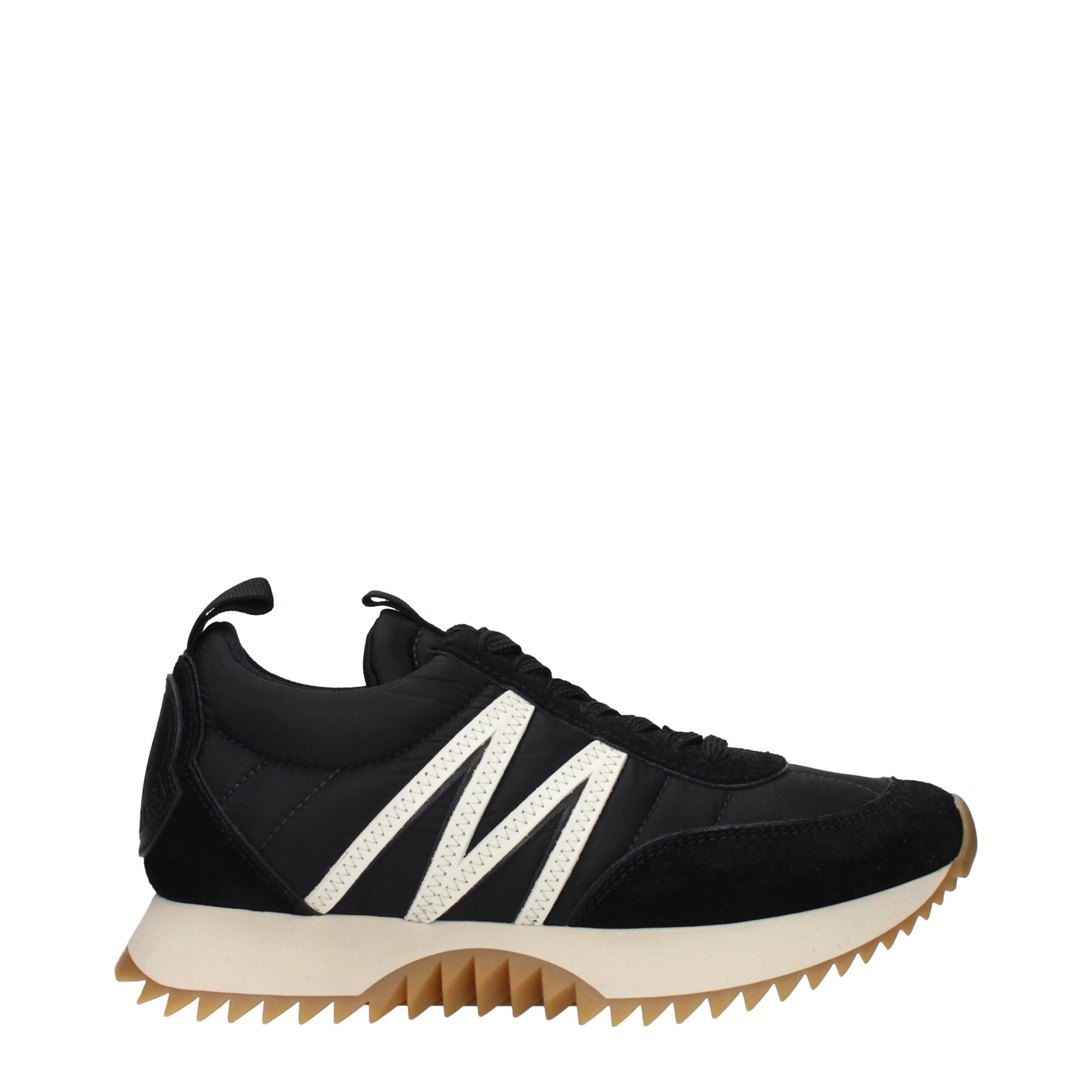 Moncler Black Fabric Low Top Sneakers Moncler