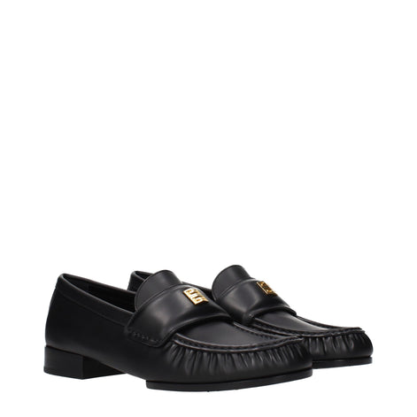 Givenchy Black Leather Slip-On Loafers Givenchy