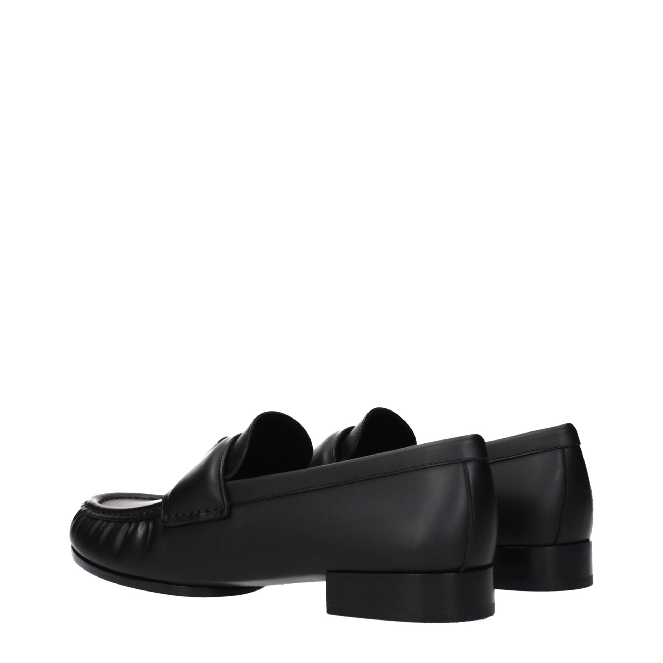 Givenchy Black Leather Slip-On Loafers Givenchy