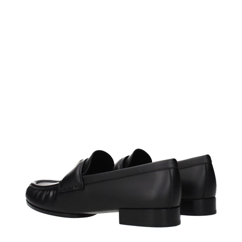 Givenchy Black Leather Slip-On Loafers Givenchy