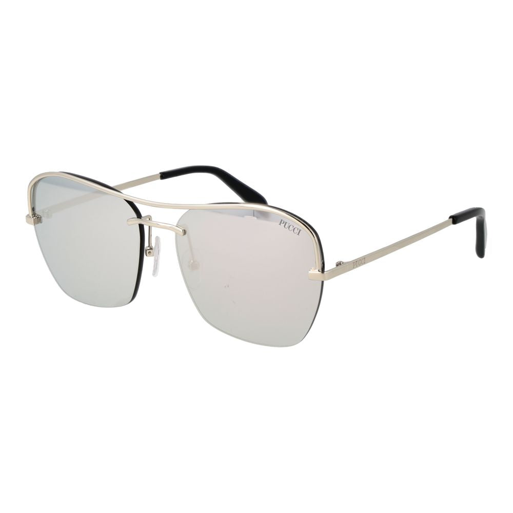 Emilio Pucci Silver Metal Sunglasses Emilio Pucci