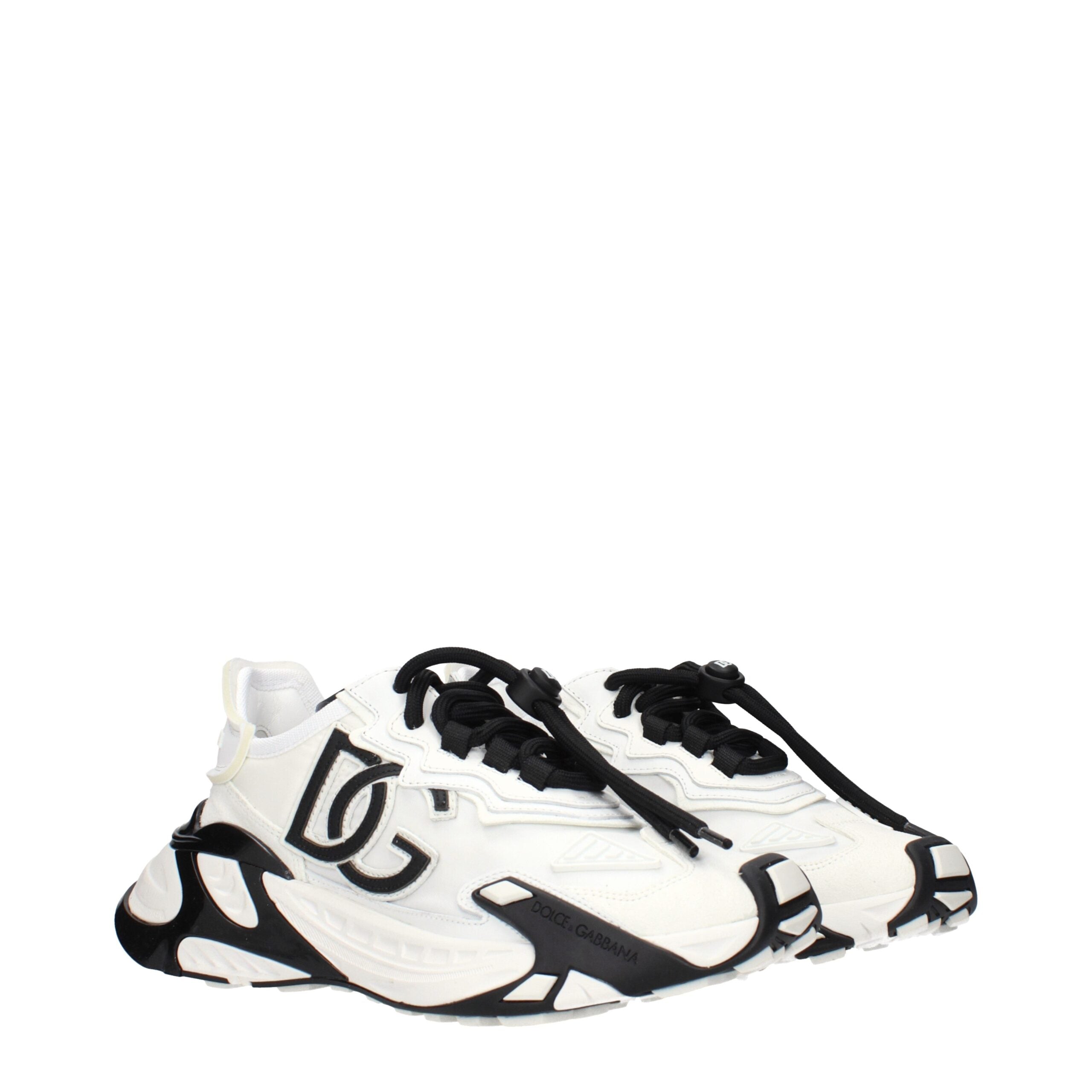 Dolce & Gabbana White Fabric Athletic Sneakers Dolce & Gabbana