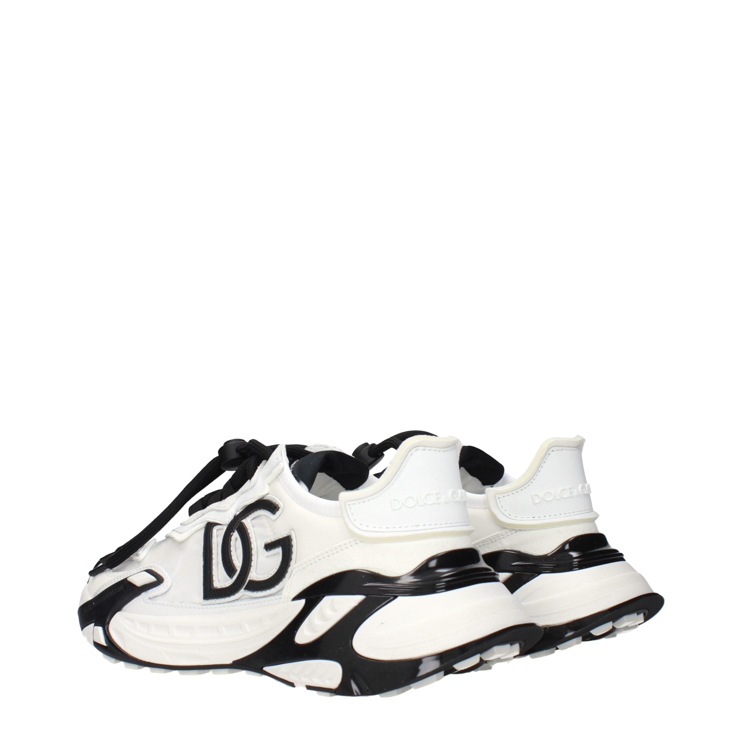 Dolce & Gabbana White Fabric Athletic Sneakers Dolce & Gabbana