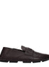 Dolce & Gabbana Brown Leather Slip-On Loafers Dolce & Gabbana