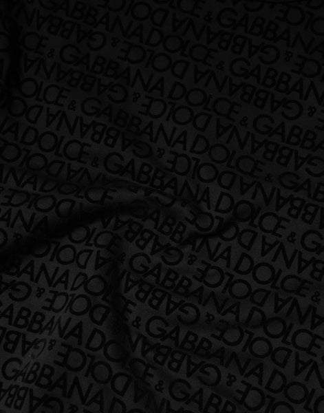 Dolce & Gabbana Black Monogram Crew Neck Sweatshirt Sweater Dolce & Gabbana