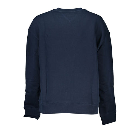 Tommy Hilfiger Blue Cotton Women Sweatshirt Tommy Hilfiger