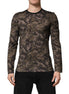 Dolce & Gabbana Multicolor Camouflage Long Sleeves T-shirt Dolce & Gabbana
