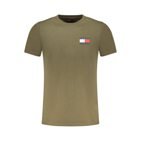 Tommy Hilfiger Verde Cotton Men T-Shirt Tommy Hilfiger