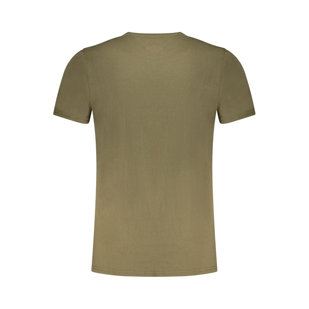 Tommy Hilfiger Verde Cotton Men T-Shirt Tommy Hilfiger