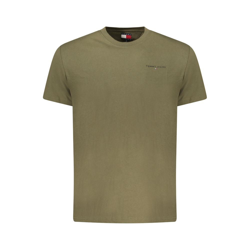 Tommy Hilfiger Verde Cotton Men T-Shirt Tommy Hilfiger