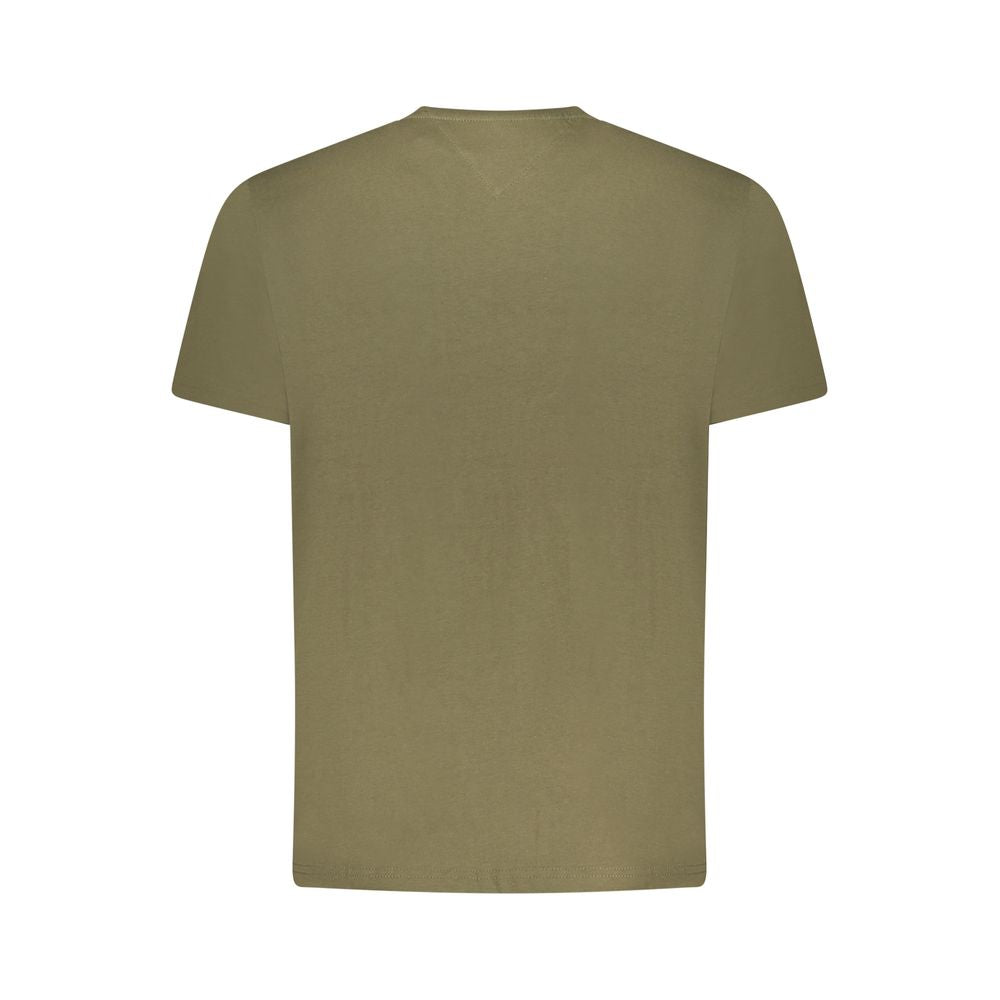 Tommy Hilfiger Verde Cotton Men T-Shirt Tommy Hilfiger