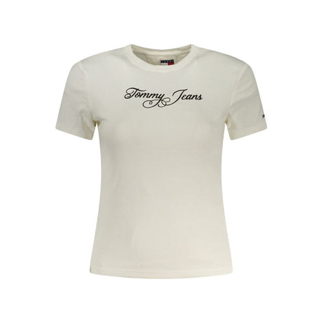 Tommy Hilfiger Bianco Cotton Women T-Shirt Tommy Hilfiger