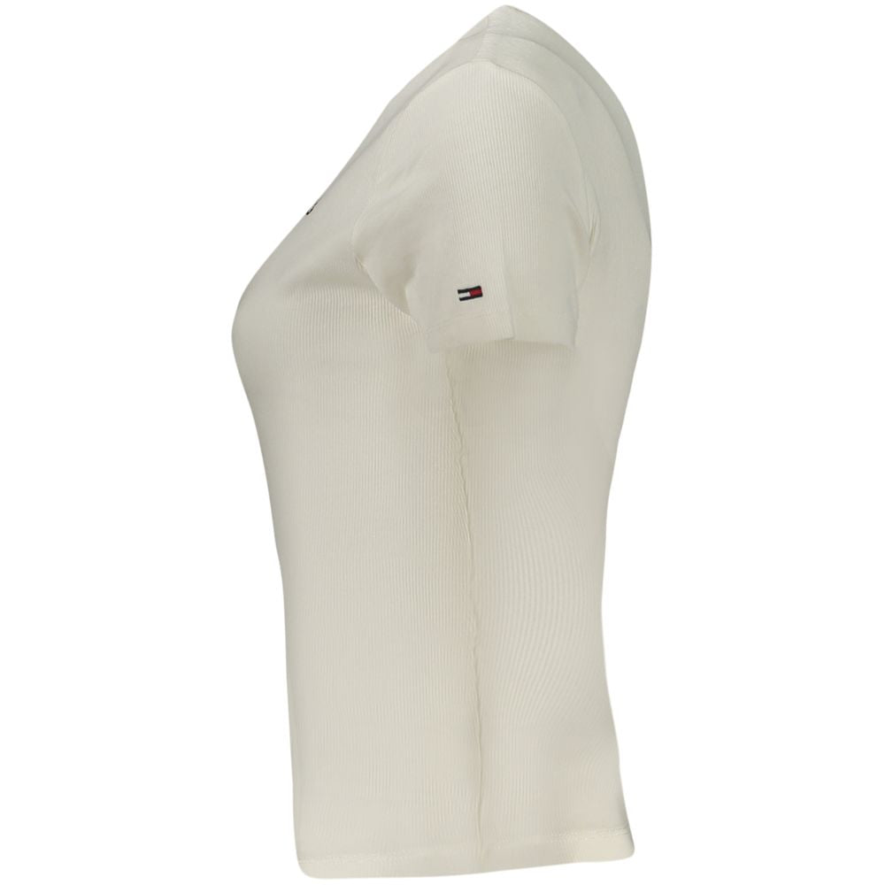 Tommy Hilfiger Bianco Cotton Women T-Shirt Tommy Hilfiger