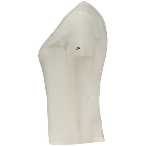 Tommy Hilfiger Bianco Cotton Women T-Shirt Tommy Hilfiger
