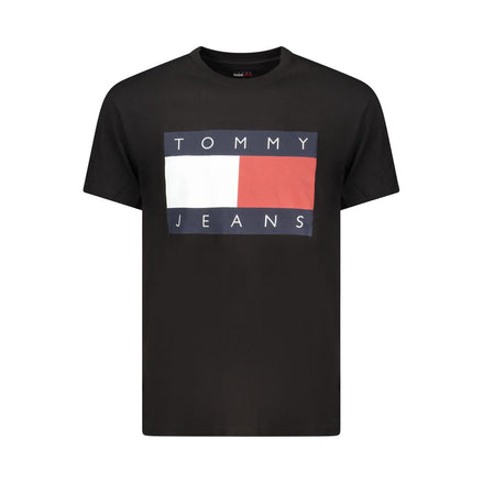 Tommy Hilfiger Black Cotton Men's T-Shirt Tommy Hilfiger