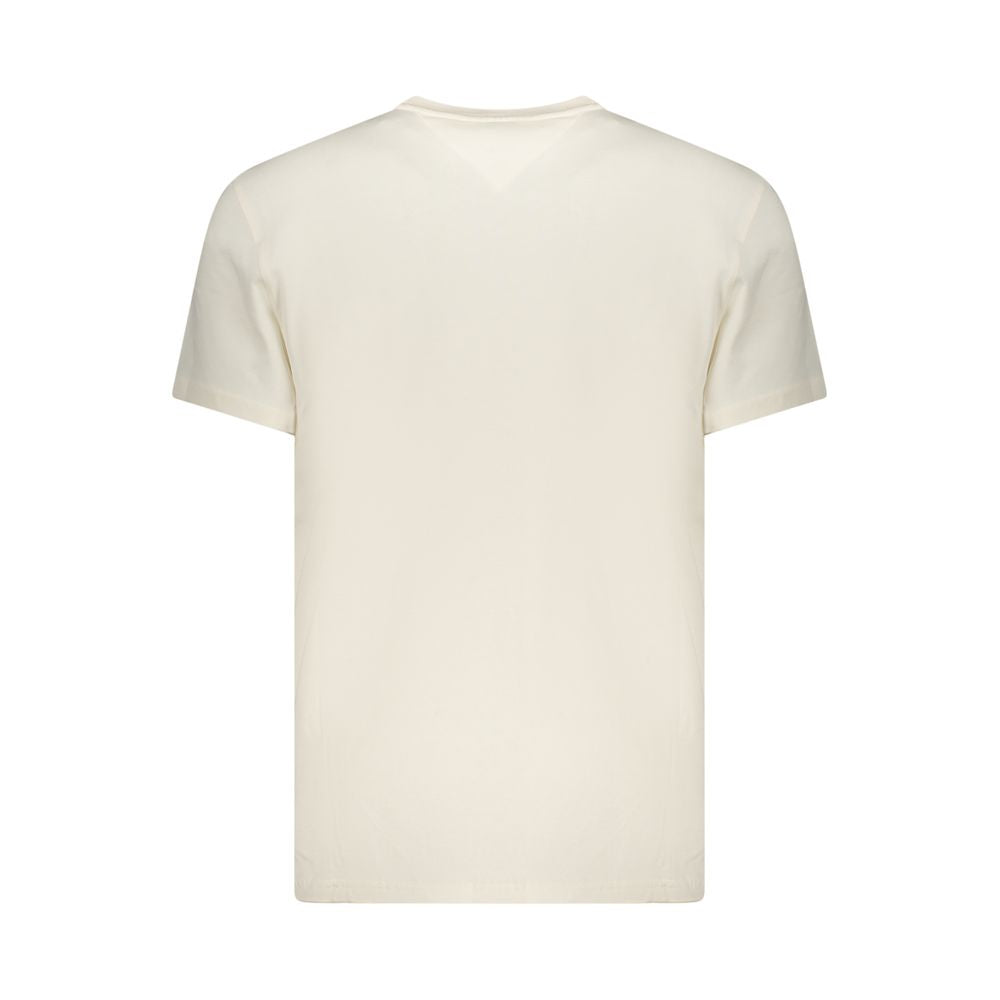 Tommy Hilfiger White Cotton Men's T-Shirt Tommy Hilfiger