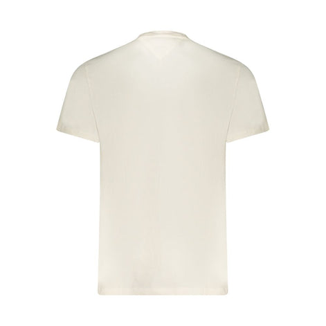 Tommy Hilfiger Bianco Cotton Men T-Shirt Tommy Hilfiger