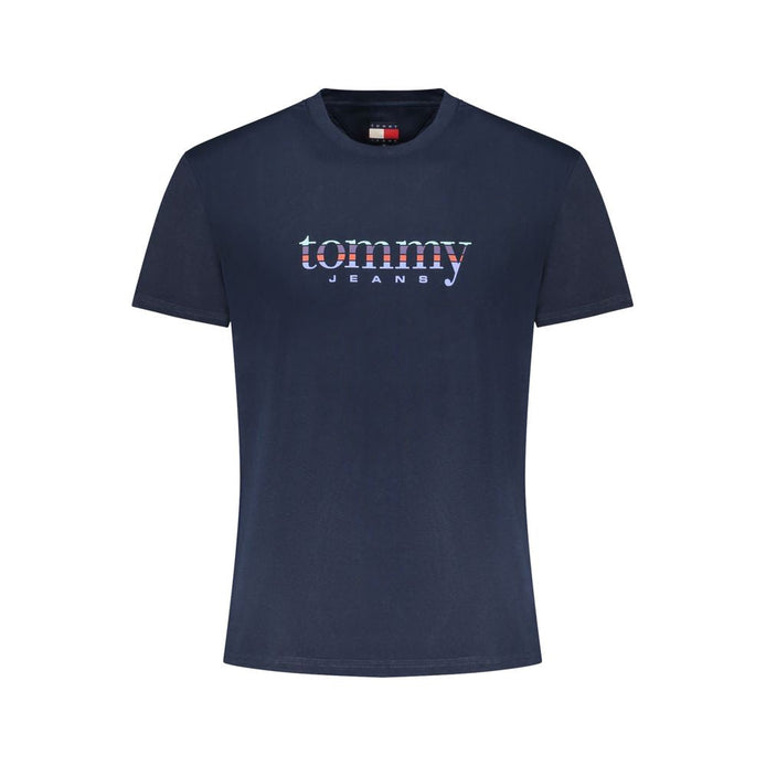 Tommy Hilfiger Blue Cotton Men T-Shirt Tommy Hilfiger