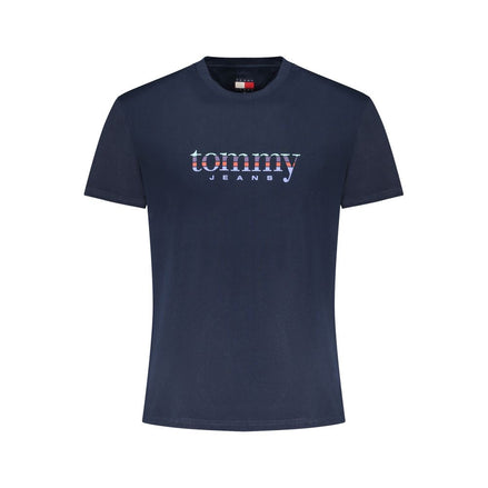 Tommy Hilfiger Blue Cotton Men T-Shirt Tommy Hilfiger