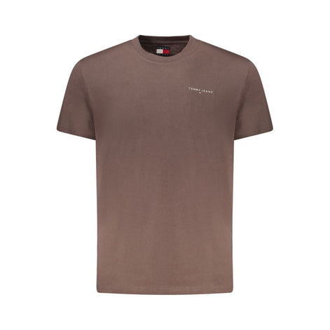 Tommy Hilfiger Marrone Cotton Mens T-Shirt Tommy Hilfiger