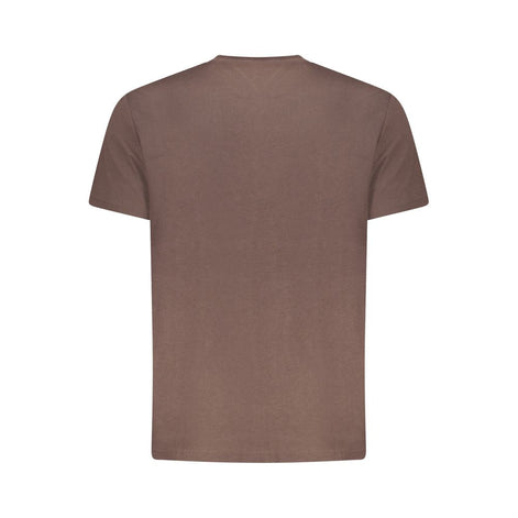 Tommy Hilfiger Marrone Cotton Mens T-Shirt Tommy Hilfiger