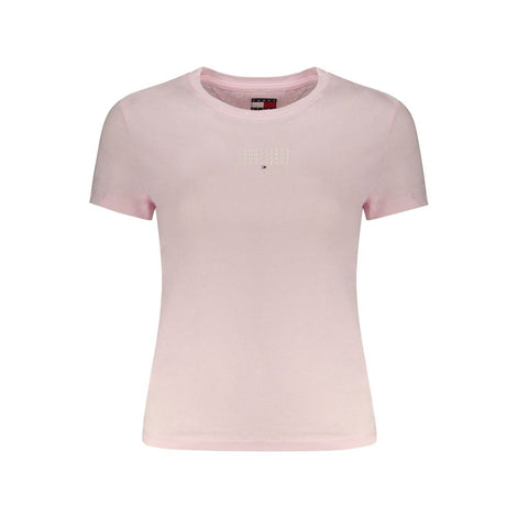 Tommy Hilfiger Pink Cotton Women T-Shirt Tommy Hilfiger