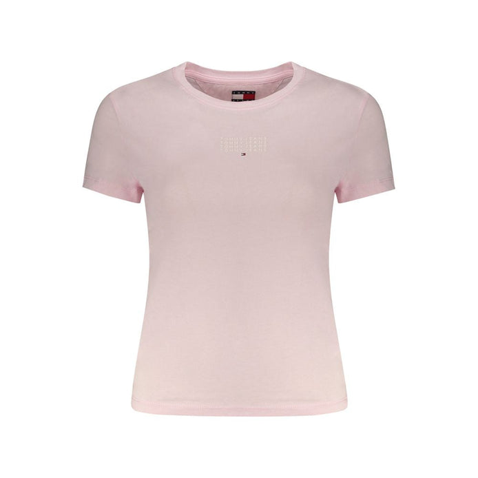 Tommy Hilfiger Pink Cotton Women T-Shirt Tommy Hilfiger