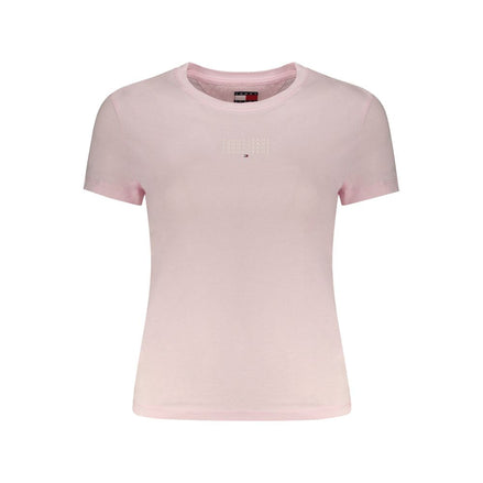 Tommy Hilfiger Pink Cotton Women T-Shirt Tommy Hilfiger