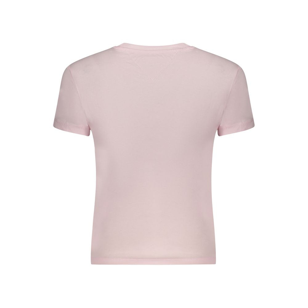 Tommy Hilfiger Pink Cotton Women T-Shirt Tommy Hilfiger