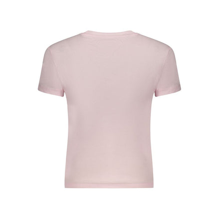 Tommy Hilfiger Pink Cotton Women T-Shirt Tommy Hilfiger