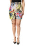 Dolce & Gabbana Multicolor Graffiti HighWaist Bermuda Shorts Dolce & Gabbana